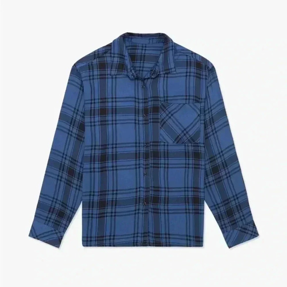 WeWoreWhat Soft Boyfriend Plaid Flannel Shirt - Picture 2 of 7